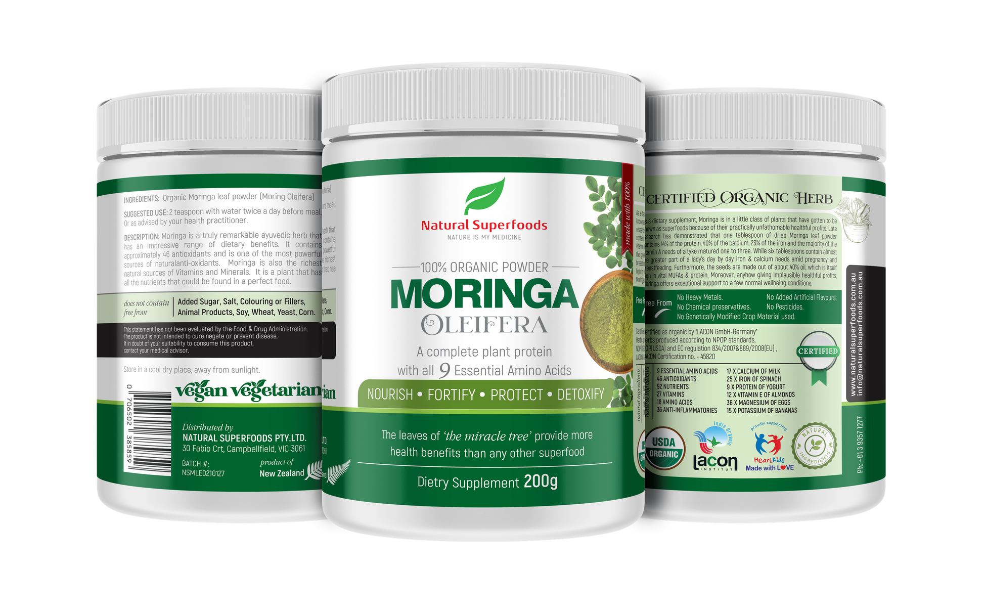 Organic Moringa 200g